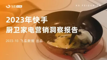 飞瓜快数-2023年快手厨卫家电营销洞察报告-2023.11-38页-WN11