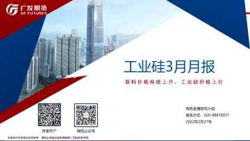 工业硅3月月报：原料价格持续上升，工业硅价格上行-20220227-广发期货-22页