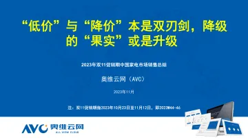 双11全品类总结:“低价”与“降价”本是双刃剑,降级的“果实”或是升级-13页-WN11
