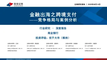 竞争格局与案例分析:金融出海之跨境支付-国信证券 听光Vic