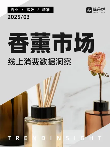 香薰市场线上销售数据洞察-炼丹炉 听光Vic
