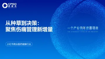 小红书商业医药健康行业:从种草到决策:聚焦伤痛管理新增量-健康产业生态大会 听光Vic_1