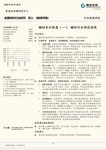 金属材料行业:磁材系列深度(一),磁材行业研究框架-20220328-国金证券-33页