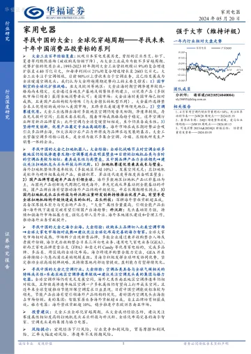 家用电器行业深度研究:寻找中国的大金:全球化穿越周期——寻找未来十年中国消费品投资标的系列-华福证券 听光Vic.pdf