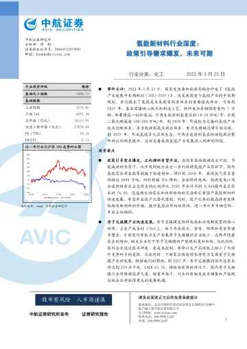 氢能新材料行业深度:政策引导需求爆发,未来可期-20220323-中航证券-48页