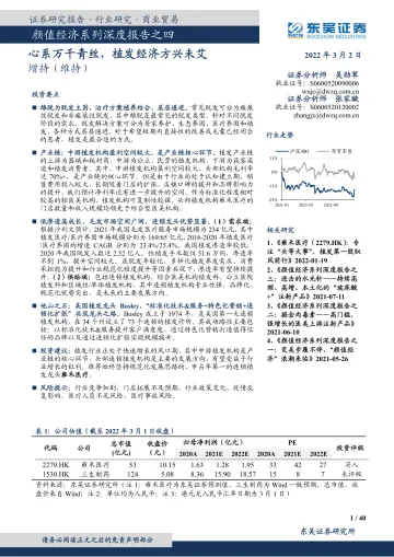 商业贸易行业颜值经济系列深度报告之四:心系万千青丝,植发经济方兴未艾-东吴证券-20220302