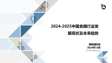 博晓通科技-食醋行业发展现状及未来趋势报告-2024.12-41页_1