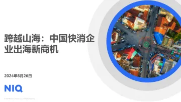 2024跨越山海:中国快消品企业出海新商机报告-尼尔森IQ 听光Vic