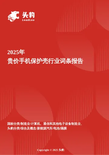 头豹:企业竞争图谱:2025年贵价手机保护壳 头豹词条报告系列 听光Vic
