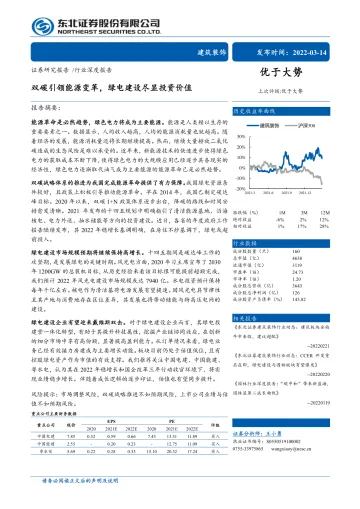 建筑装饰行业深度报告:双碳引领能源变革,绿电建设尽显投资价值-20220314-东北证券-46页