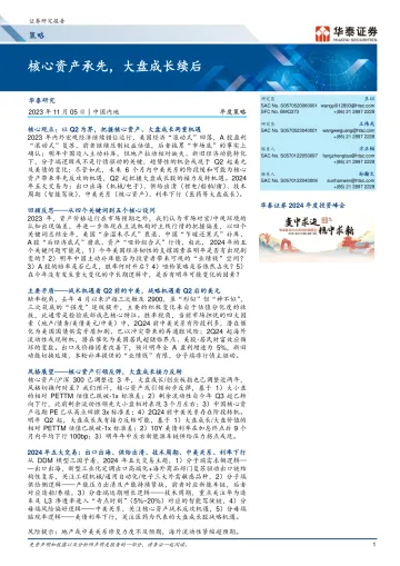 年度策略:核心资产承先,大盘成长续后-20231105-华泰证券-66页