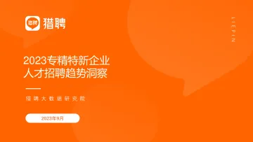 专精特新企业招聘趋势洞察final-20页-WN10
