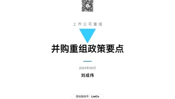 上市公司并购重组政策要点202410_1