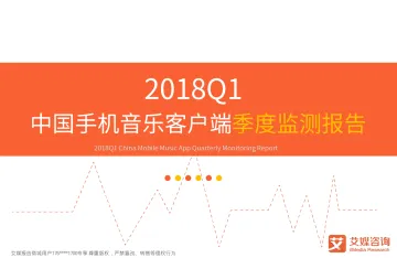 艾媒报告+%7C+2018Q1中国手机音乐客户端季度监测报告