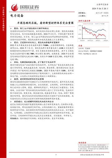 电力设备行业专题研究:半固态顺利启航,看好新型材料体系突出重围-国联证券 听光Vic
