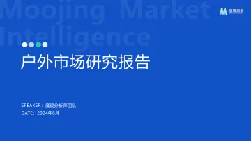 户外市场研究报告-魔镜洞察