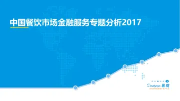 中国餐饮市场金融服务2017V1(3)