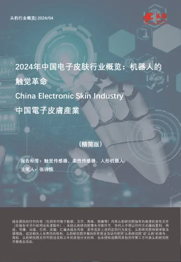 2024年中国电子皮肤行业概览:机器人的触觉革命(摘要版)-头豹