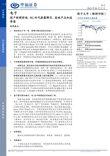 电子国产射频前端:5G时代崭露锋芒,高端产品加速渗透-华福证券 听光Vic_1