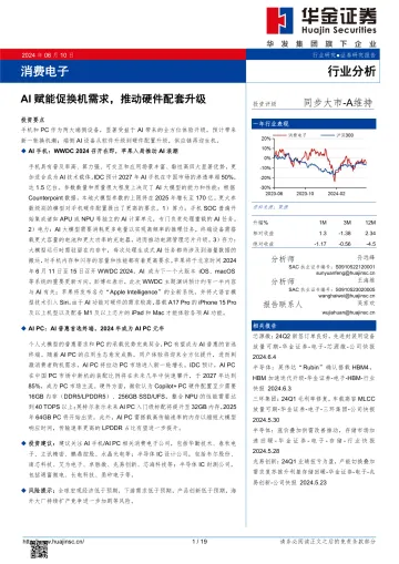 消费电子:AI赋能促换机需求,推动硬件配套升级-华金证券听光Vic_1