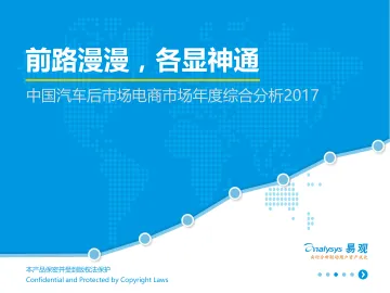 中国汽车后电商年度综合分析2017V24(1)