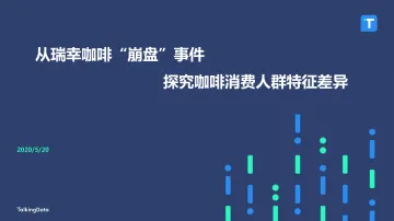 从瑞幸咖啡“崩盘”事件 探究咖啡消费人群特征差异-Talkingdata-2020.5-35页