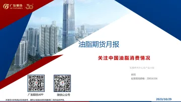 油脂期货月报:关注中国油脂消费情况-20231029-广发期货-33页