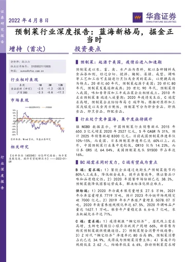 预制菜行业深度报告:蓝海新格局,掘金正当时-20220408-华鑫证券-61页