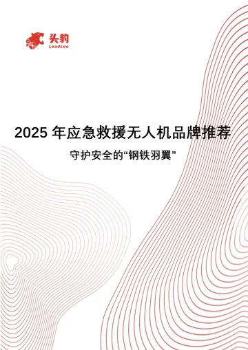 2025年中国应急救援无人机品牌推荐:守护安全的“钢铁羽翼”-头豹研究院 听光Vic_1