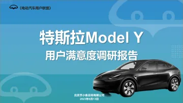 2023特斯拉ModelY用户满意度调研报告-48页