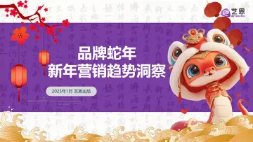 品牌蛇年 新年营销趋势洞察-艺恩