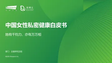 艾瑞咨询:2025年中国女性私密健康白皮书