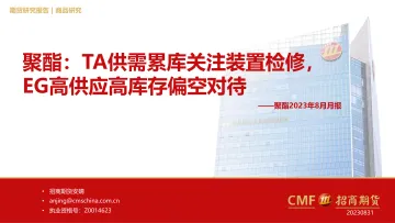 聚酯2023年8月月报:TA供需累库关注装置检修,EG高供应高库存偏空对待-20230831-招商期货-35页