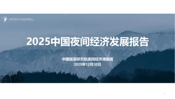 2025中国夜间经济发展报告-中国旅游研究院 听光Vic_1