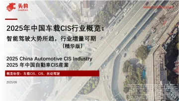 2025年中国车载CIS行业概览:智能驾驶大势所趋,行业增量可期(精华版)-头豹研究院 听光Vic