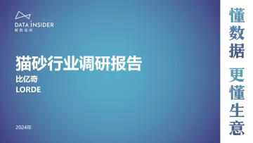 2024猫砂行业调研报告(比亿奇、LORDE)-解数咨询 听光Vic_1