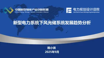 新型电力系统下风光储系统发展趋势分析-中国新型储能产业创新联盟 听光Vic