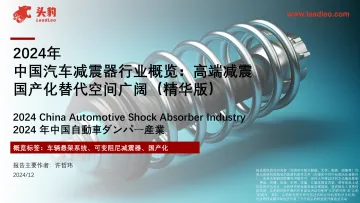 2024年中国汽车减震器行业概览:高端减震国产化替代空间广阔(精华版)-头豹 听光Vic