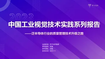 中国工业视觉技术实践系列报告 -泛半导体行业的质量管理技术升级之路 2023 听光Vic