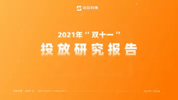 2021“双十一”投放研究报告+-27页