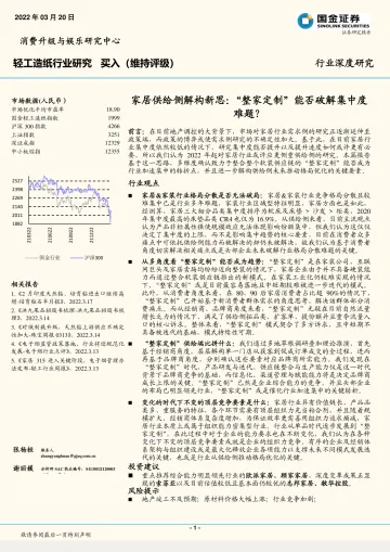 轻工造纸行业深度研究：家居供给侧解构新思，“整家定制”能否破解集中度难题？-20220320-国金证券-26页