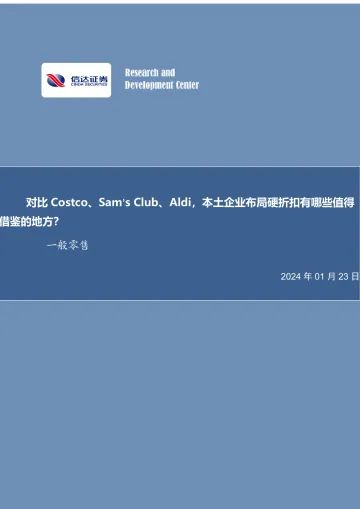 一般零售行业深度研究：对比Costco、Sam’s Club、Aldi，本土企业布局硬折扣有哪些值得借鉴的地方？-信达证券 听光Vic_1