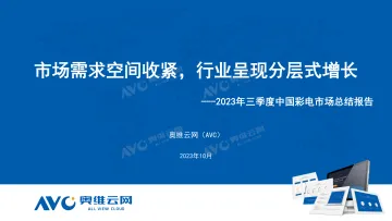 2023年Q3中国彩电市场总结报告-20页-WN11