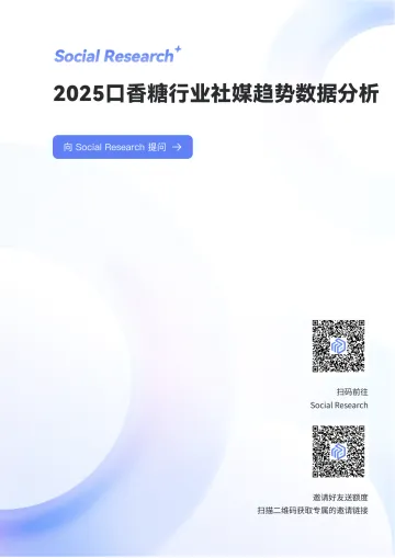 2025口香糖行业社媒趋势数据分析-数说故事 听光Vic