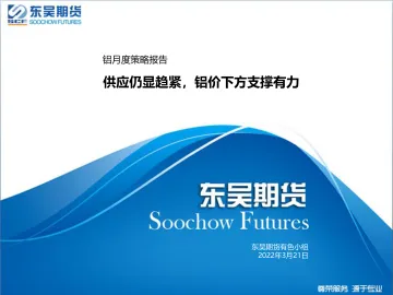 铝月度策略报告:供应仍显趋紧,铝价下方支撑有力-20220321-东吴期货-23页