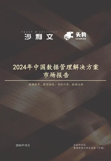 2024年中国数据管理解决方案市场报告-沙利文x头豹 听光Vic