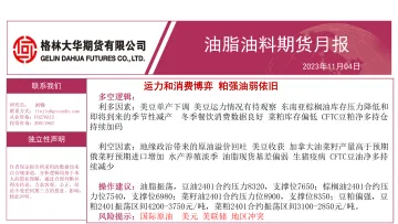 油脂油料期货月报:运力和消费博弈,粕强油弱依旧-20231104-格林大华期货-34页