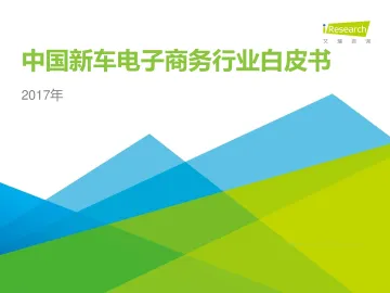 2017年中国新车电子商务行业白皮书