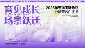 育见成长·场景跃迁:2025年天猫国际母婴分龄营养白皮书-智篆GI 听光Vic