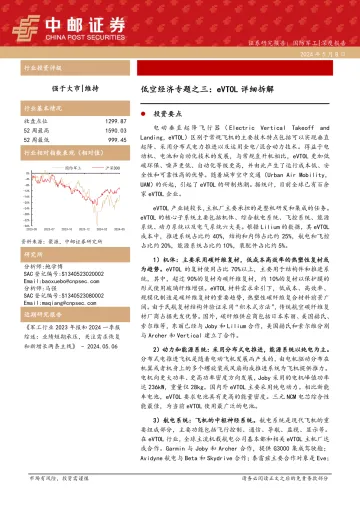 国防军工深度报告:低空经济专题之三:eVTOL详细拆解-中邮证券 听光Vic